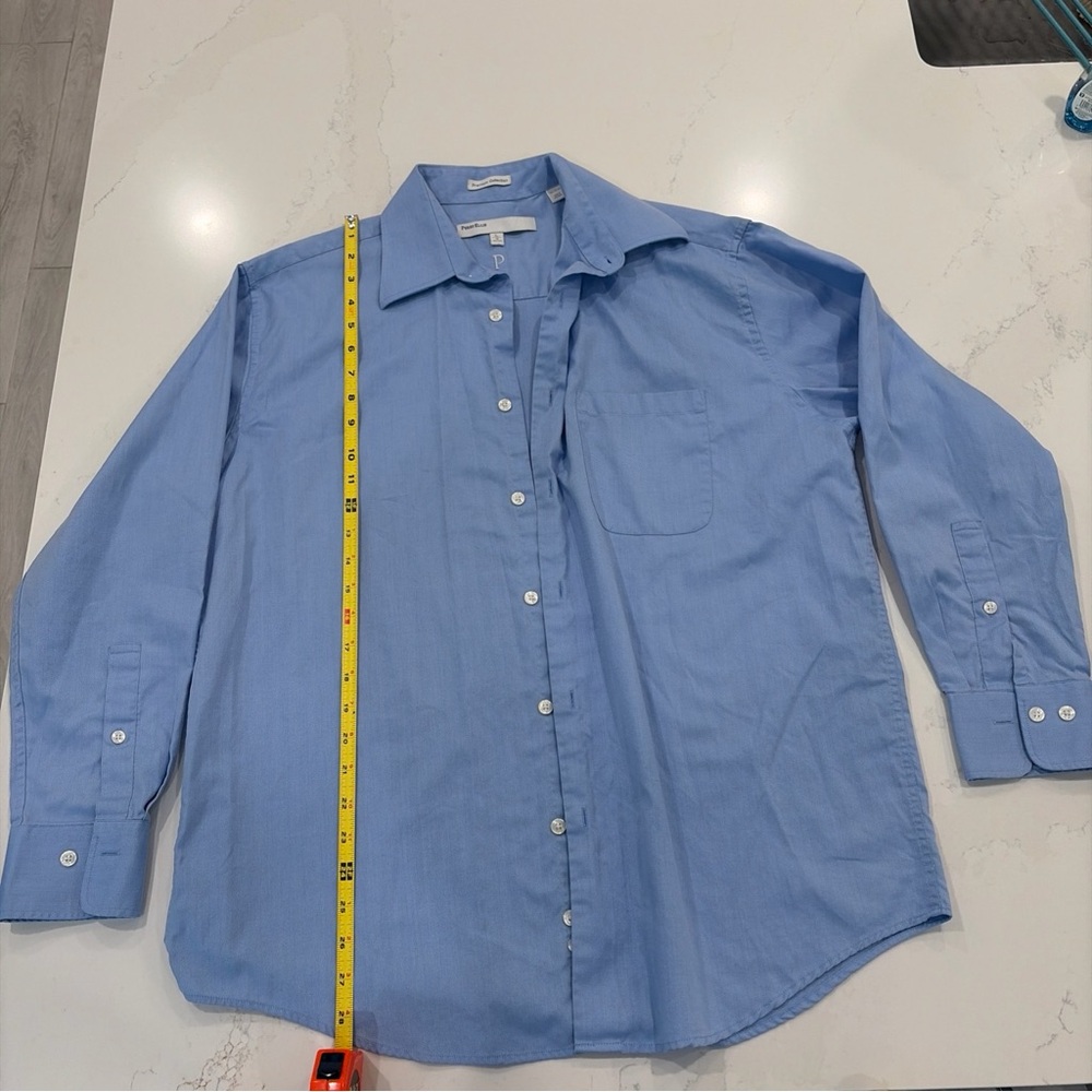 Perry Ellis Light Blue Dress Shirt Men’s L 16 32/33 premium collection